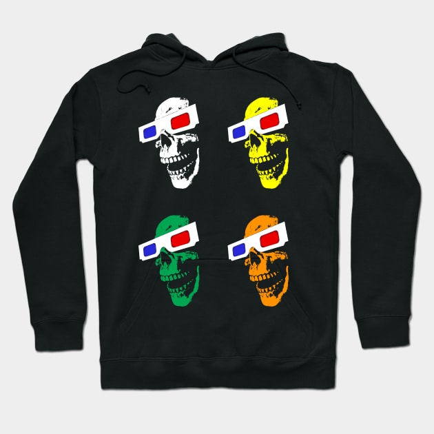 3D Skull (Combo) Hoodie by The Meat Dumpster